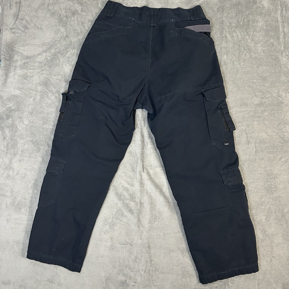 5.11 Tactical Pants 32x28 Navy Ripstop Cargo Police EMS Workwear Mens Utility - Picture 3 of 10